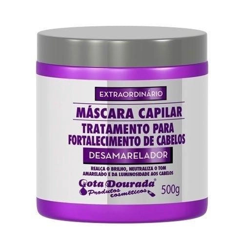 Máscara Capilar Gota Dourada Desamareladora 500g