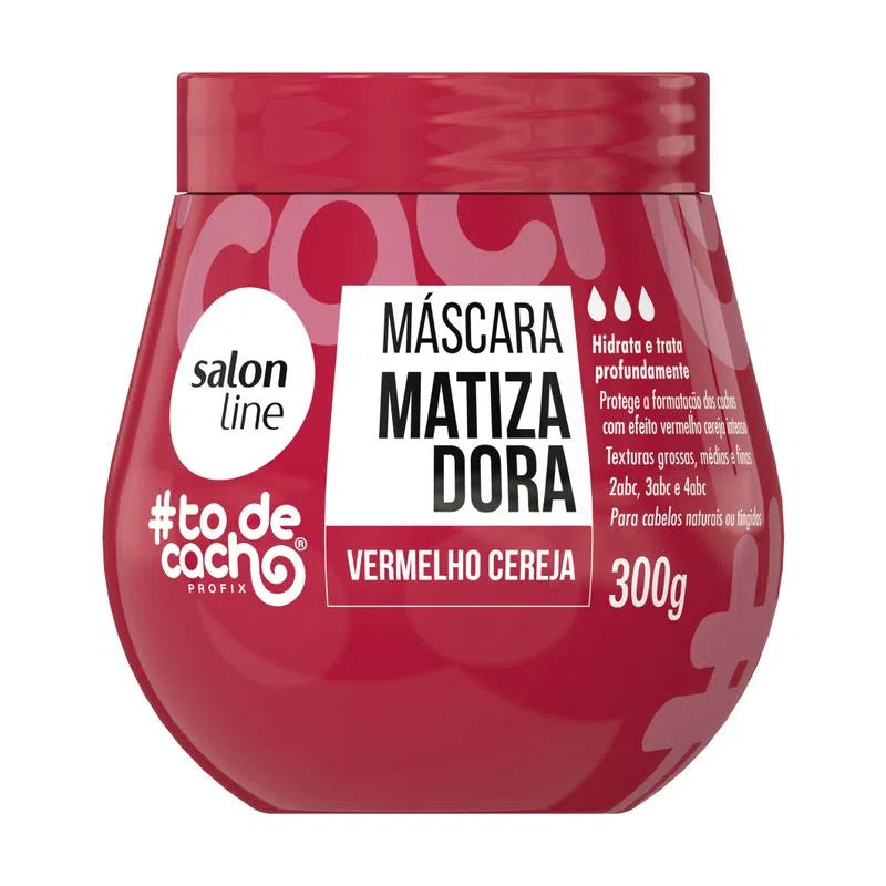 Máscara Matizadora Salon Line #ToDeCacho Vermelho Cereja 300 g
