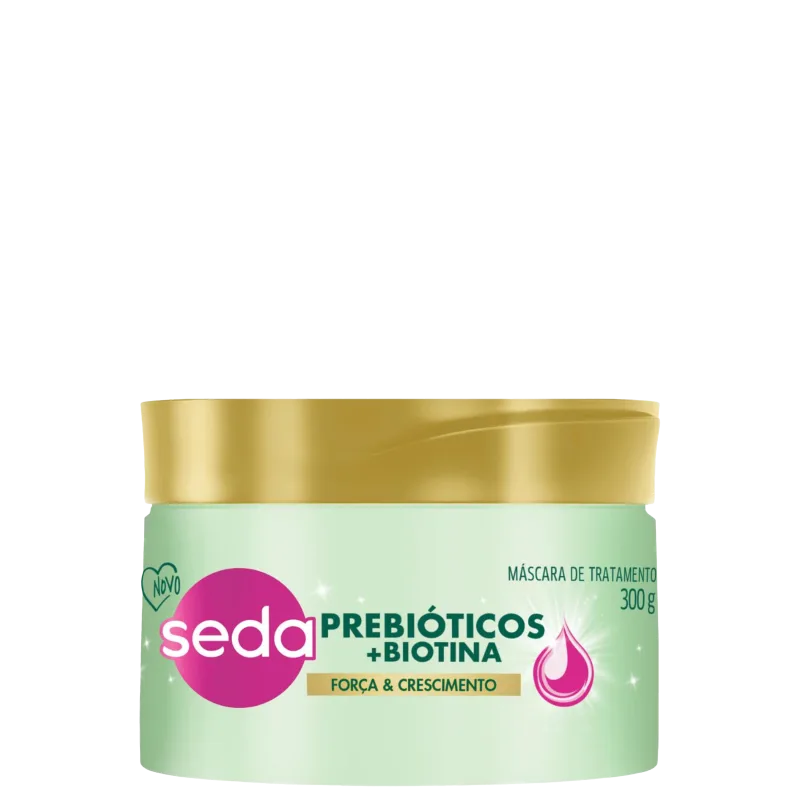 Máscara de Tratamento Seda Força & Crescimento Prebióticos + Biotina 300 g