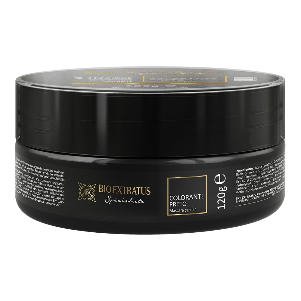 Máscara Bio Extratus Colorante Preto 120g
