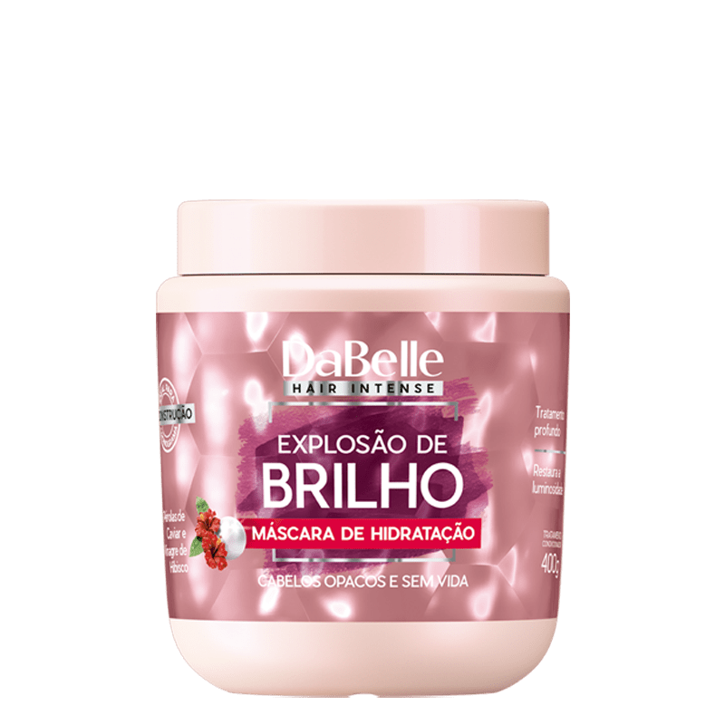 Máscara Capilar DaBelle Explosão de Brilho 400 g