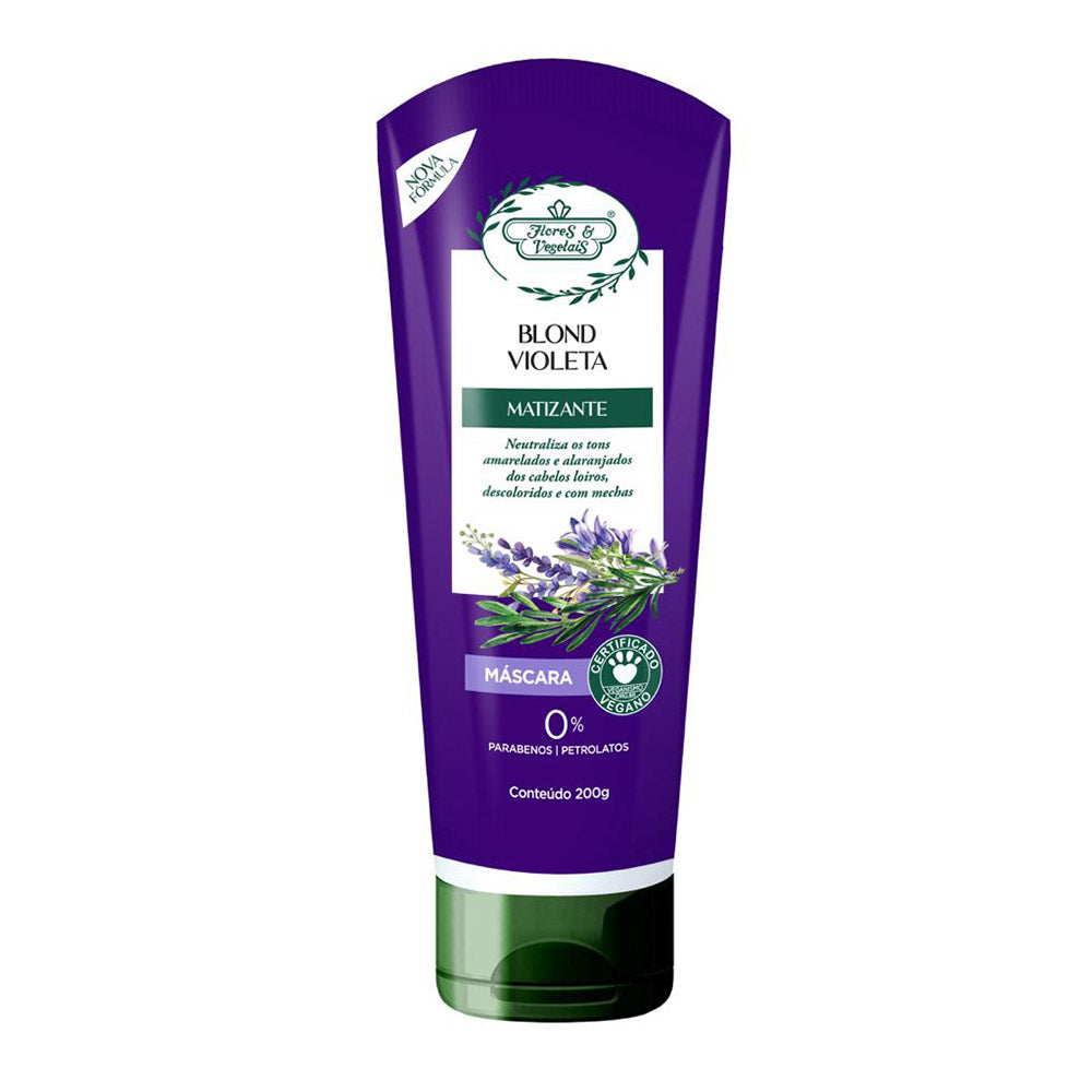 Máscara Capilar Flores & Vegetais Blond Matizante 200g