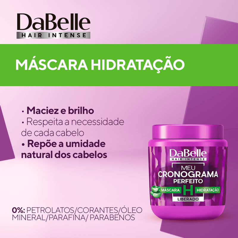 Máscara DaBelle Meu Cronograma Perfeito Hidratação 400g