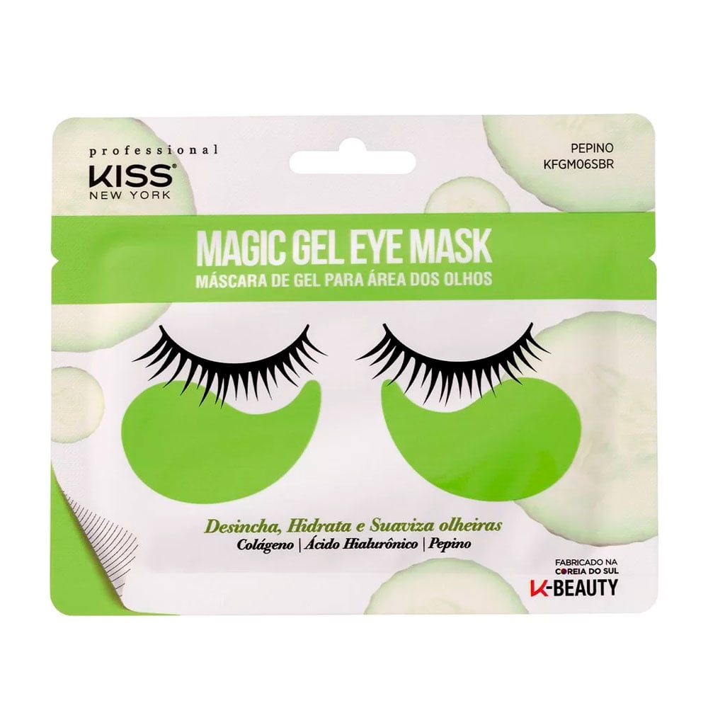 Máscara em Gel Kiss New York Magic Pepino para Área dos Olhos 20 g