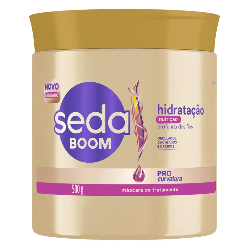 Máscara de Tratamento Seda Boom Pro Curvatura Hidratação Profunda 500 g