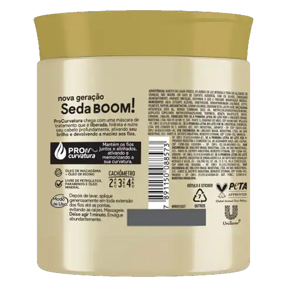 Máscara de Tratamento Seda Boom Pro Curvatura Hidratação Profunda 500 g