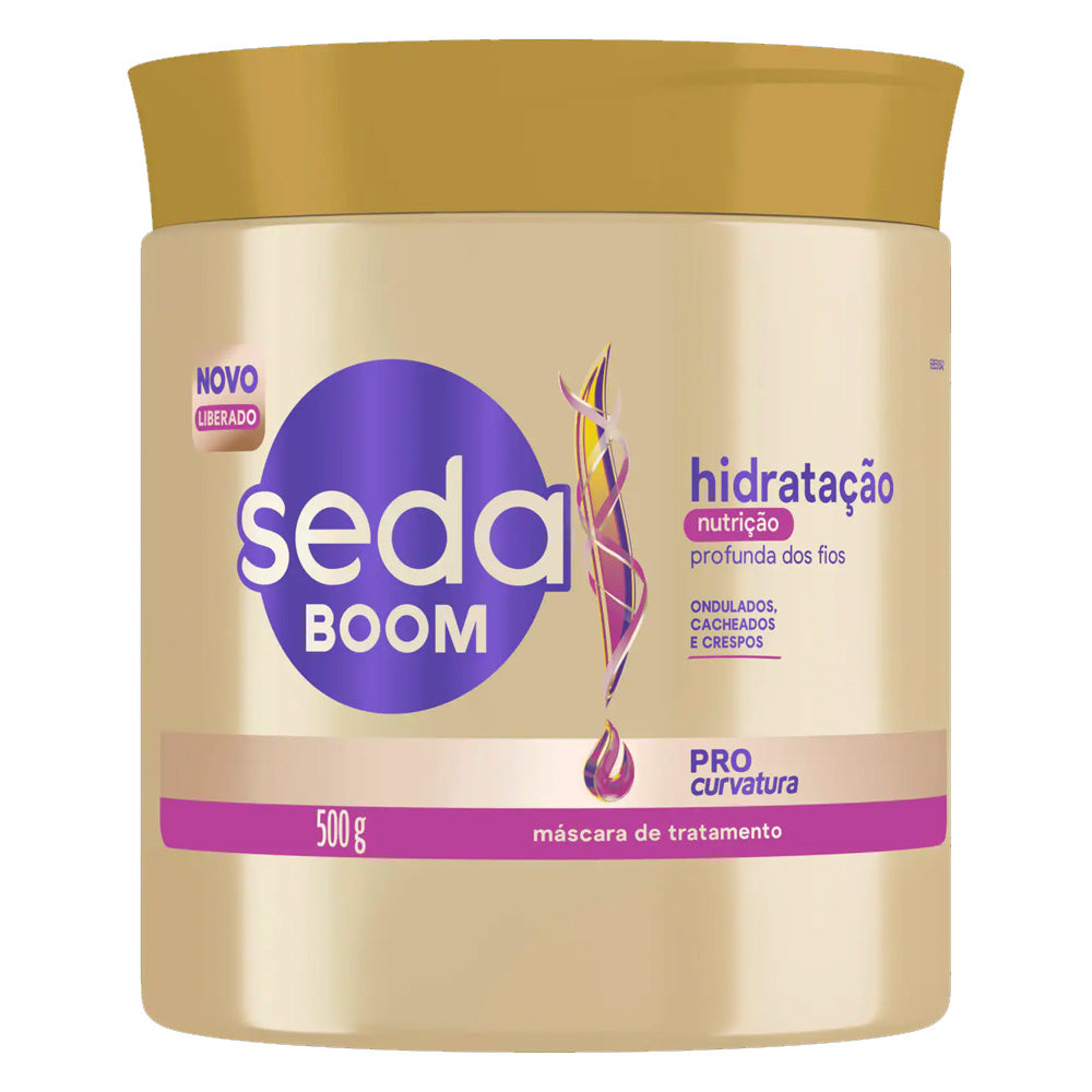 Máscara de Tratamento Seda Boom Pro Curvatura Hidratação Profunda 500 g
