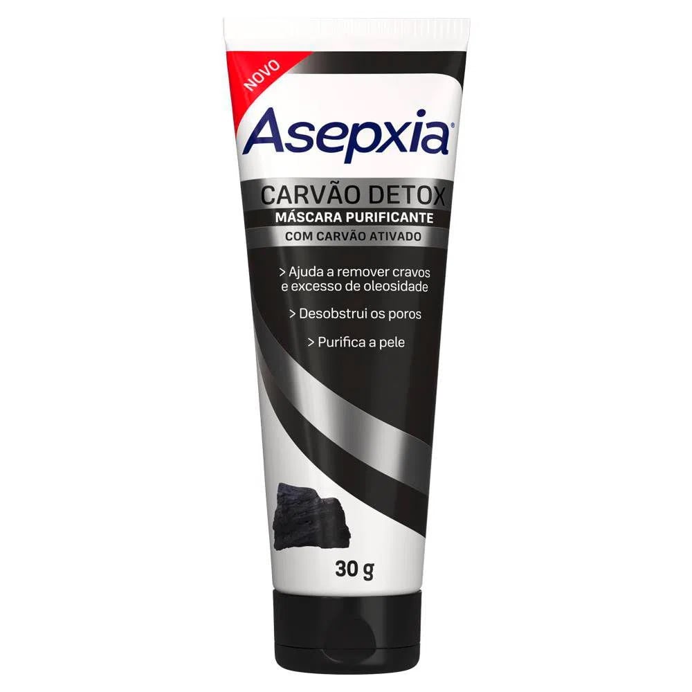 Máscara Facial Asepxia Peel Off Carvão Detox 30g