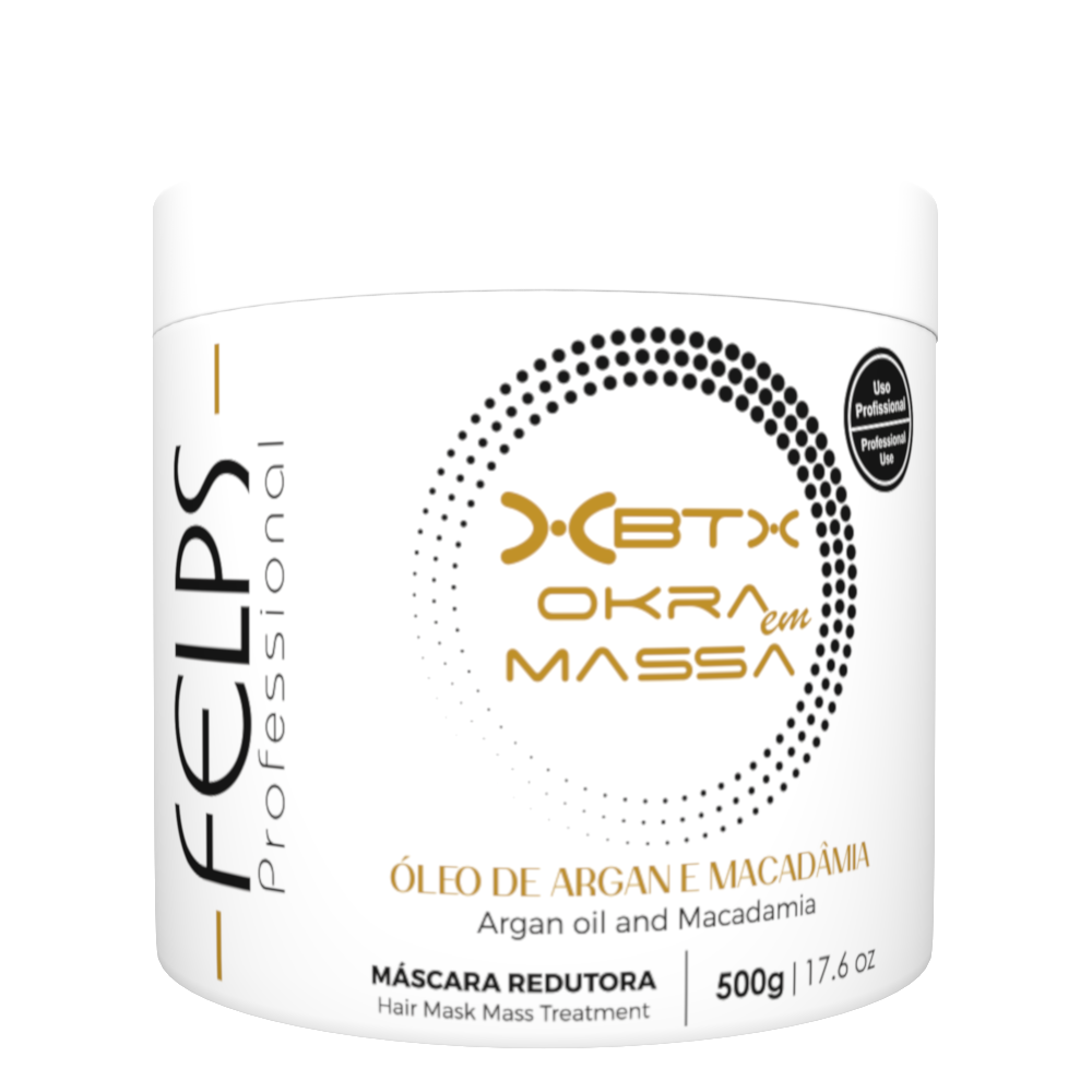 Máscara Redutora Felps Xbtx Quiabo Óleo de Argan e Macadâmia 500g