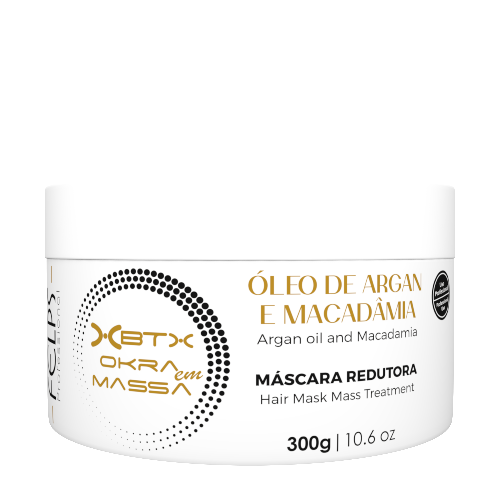 Máscara Redutora Felps Xbtx Quiabo Óleo de Argan e Macadâmia 300g