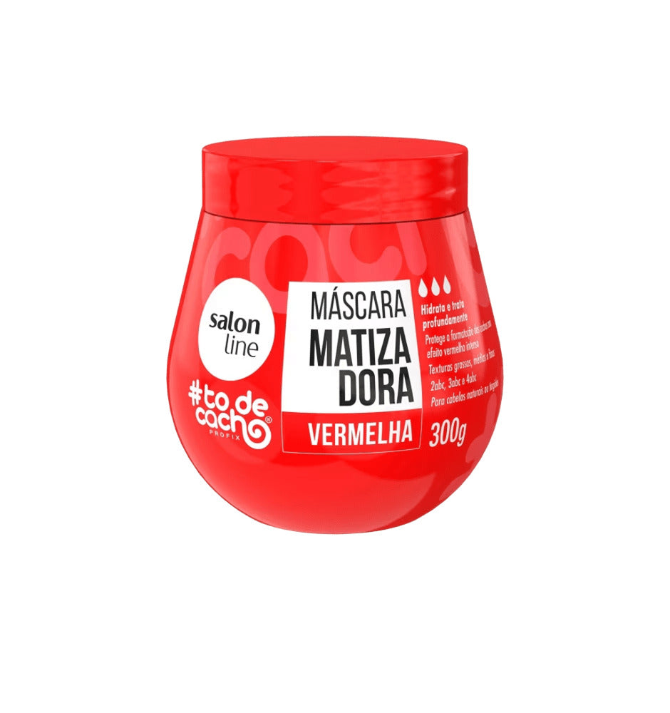 Máscara Matizadora Salon Line #ToDeCacho Vermelha 300 g
