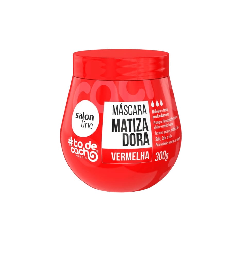 Máscara Matizadora Salon Line #ToDeCacho Vermelha 300 g