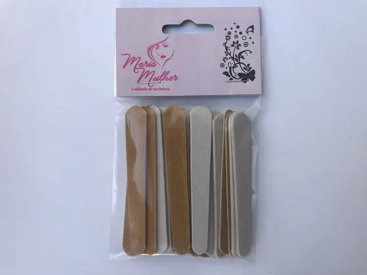 Mini Lixa para Unha Maria Mulher Parda 8 cm com 24 Unidades