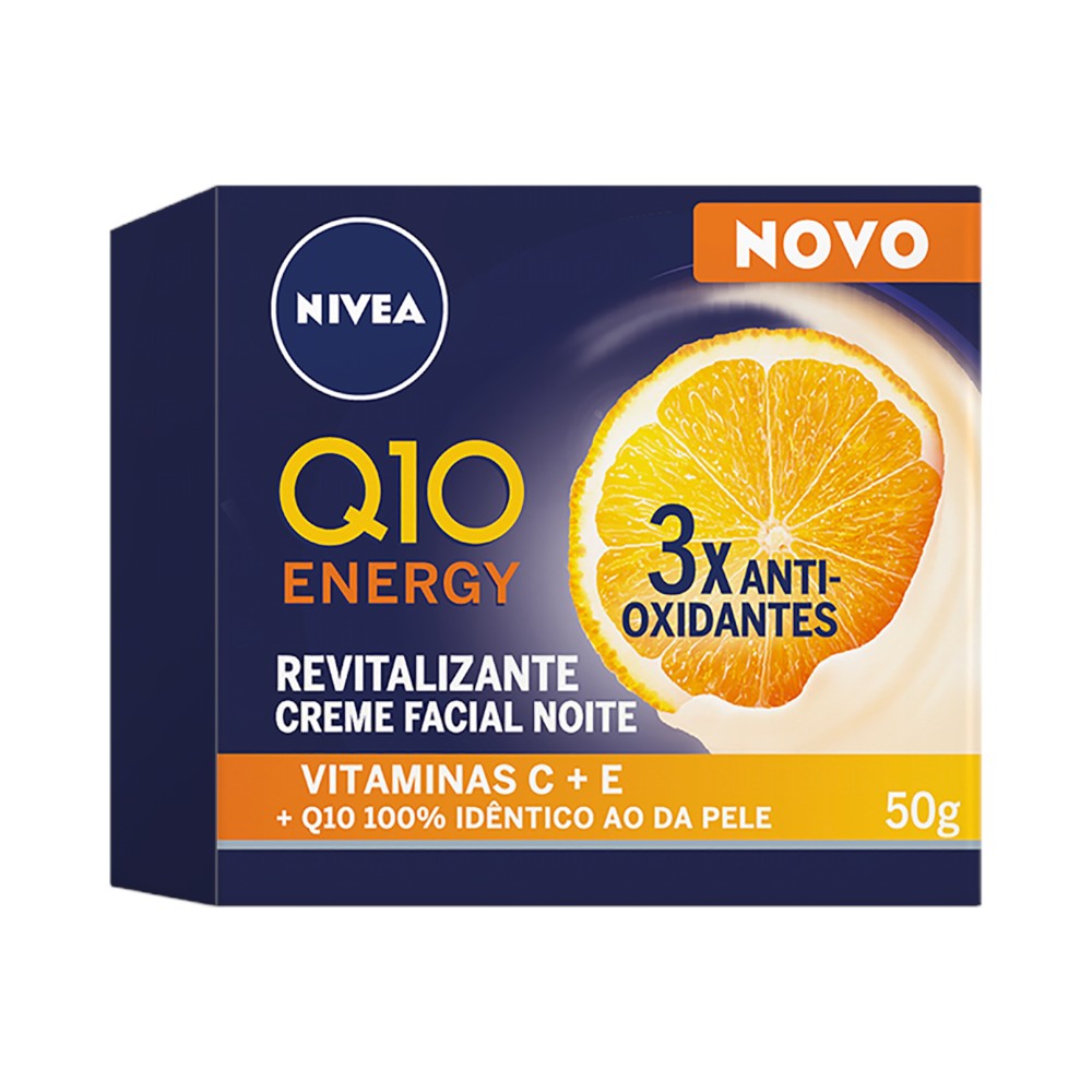 Creme Facial Nivea Q10 Antissinais Noite Vitamina C 50g
