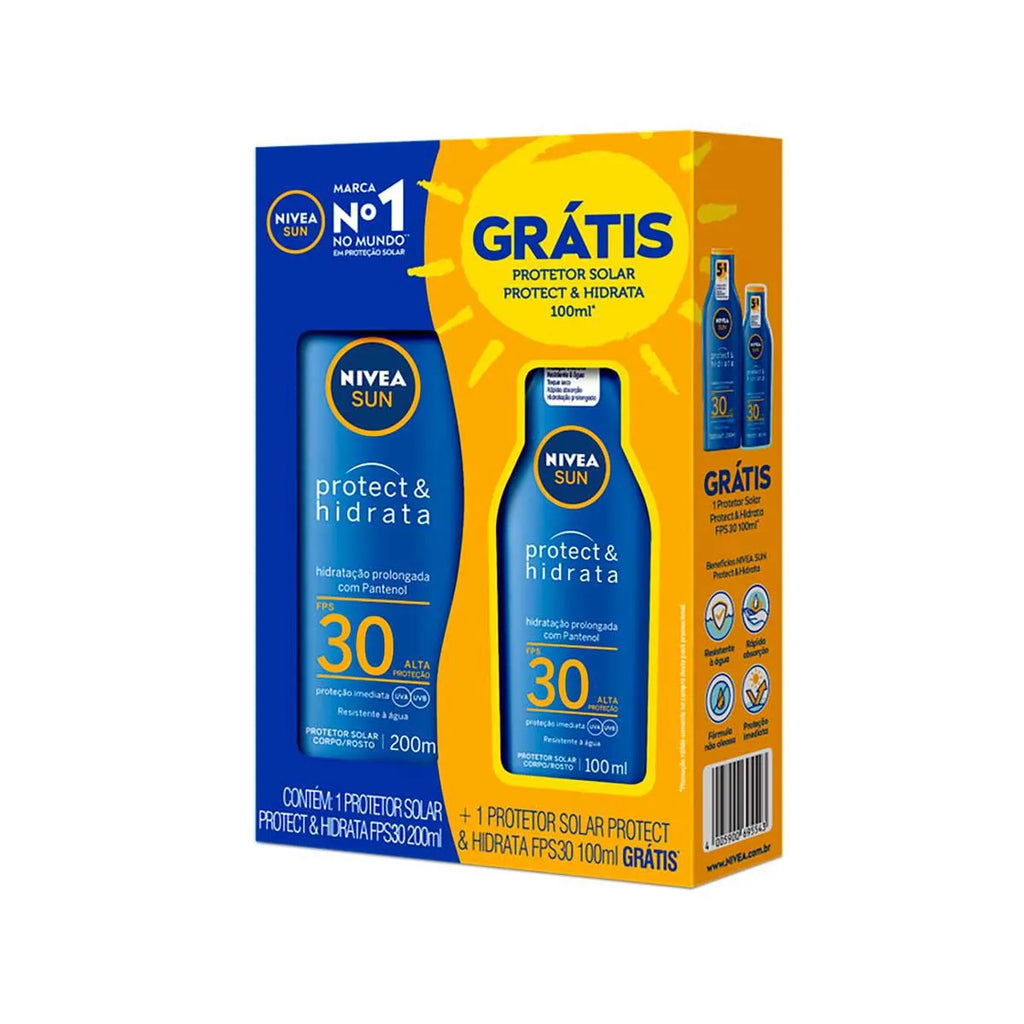 Protetor Solar Nivea Sun FPS 30 200 ml + 100 ml