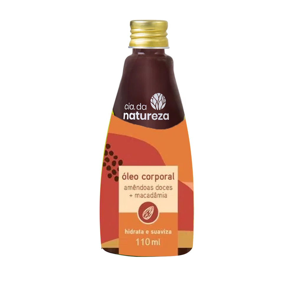 Óleo Corporal Cia da Natureza Amêndoas Doces e Macadâmia 110 ml