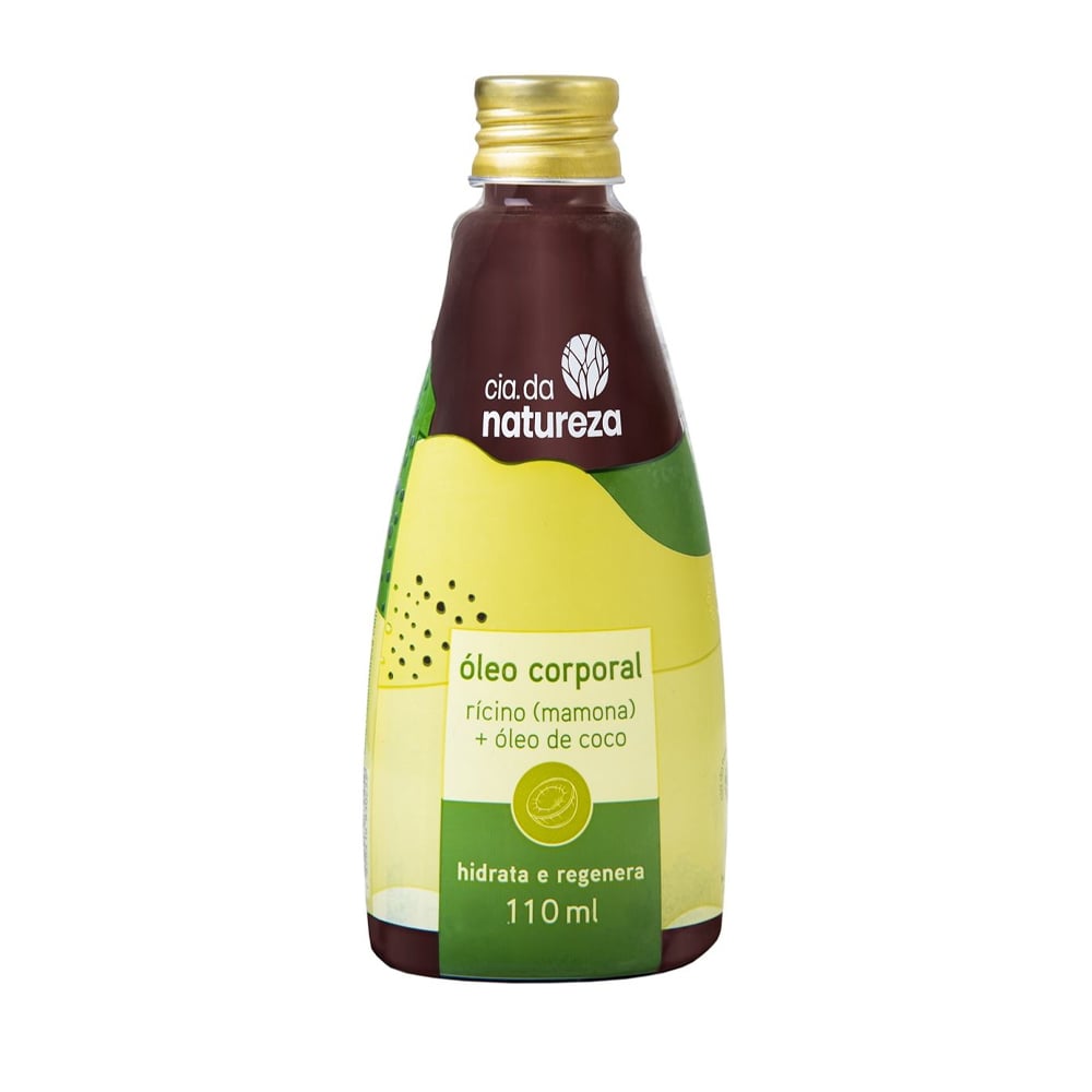 Óleo Corporal Cia da Natureza Rícino e Óleo de Coco 110 ml