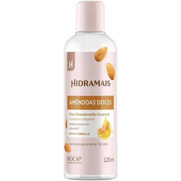 Óleo Desodorante Corporal Hidramais Amêndoas Doces 120ml