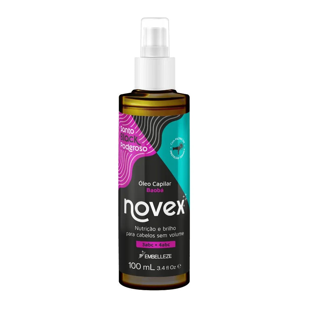 Óleo de Baobá Finalizador Novex Santo Black 100 ml