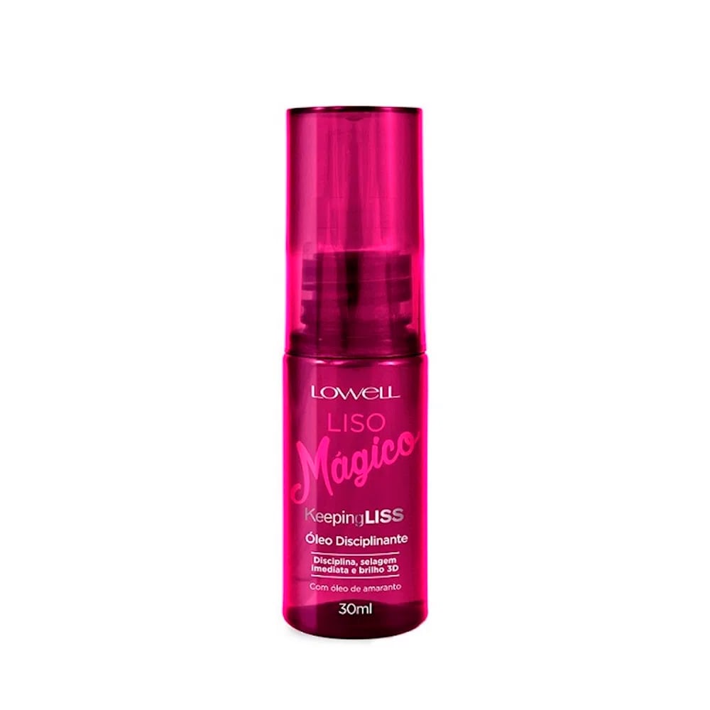 Óleo Disciplinante Lowell Keeping Liss Liso Mágico 30 ml