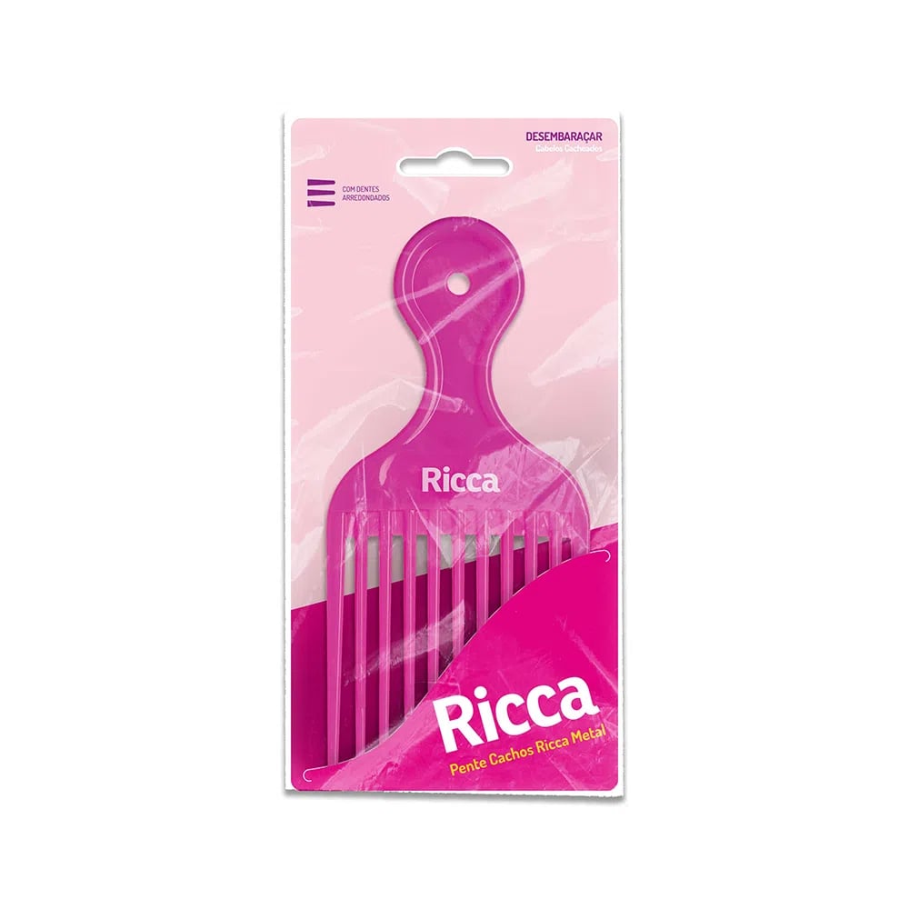 Pente Ricca Shower Cachos Roxo Unidade