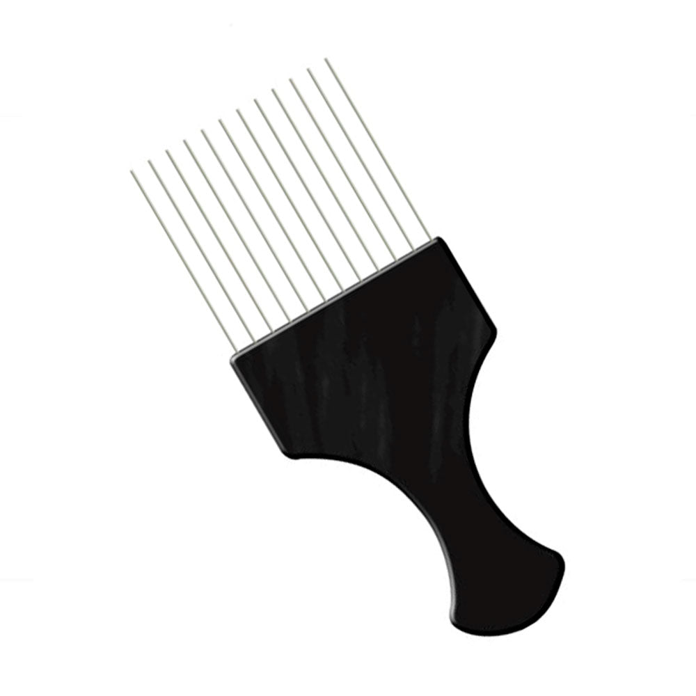 Pente Santa Clara Afro com Dentes de Aço Preto Ref. 3792