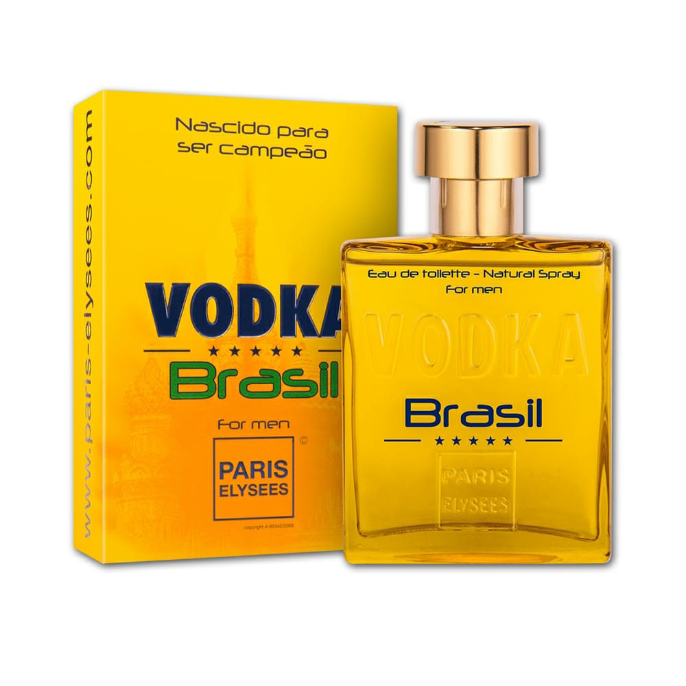 Perfume Masculino Paris Elysees Vodka Brasil Yellow Eau de Toilette 100ml