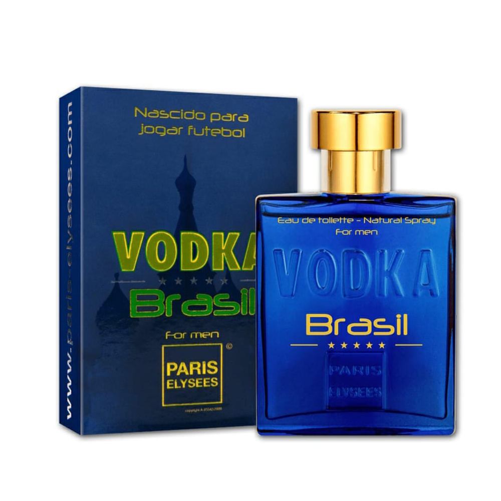 Perfume Masculino Paris Elysees Vodka Brasil Blue Eau de Toilette 100ml