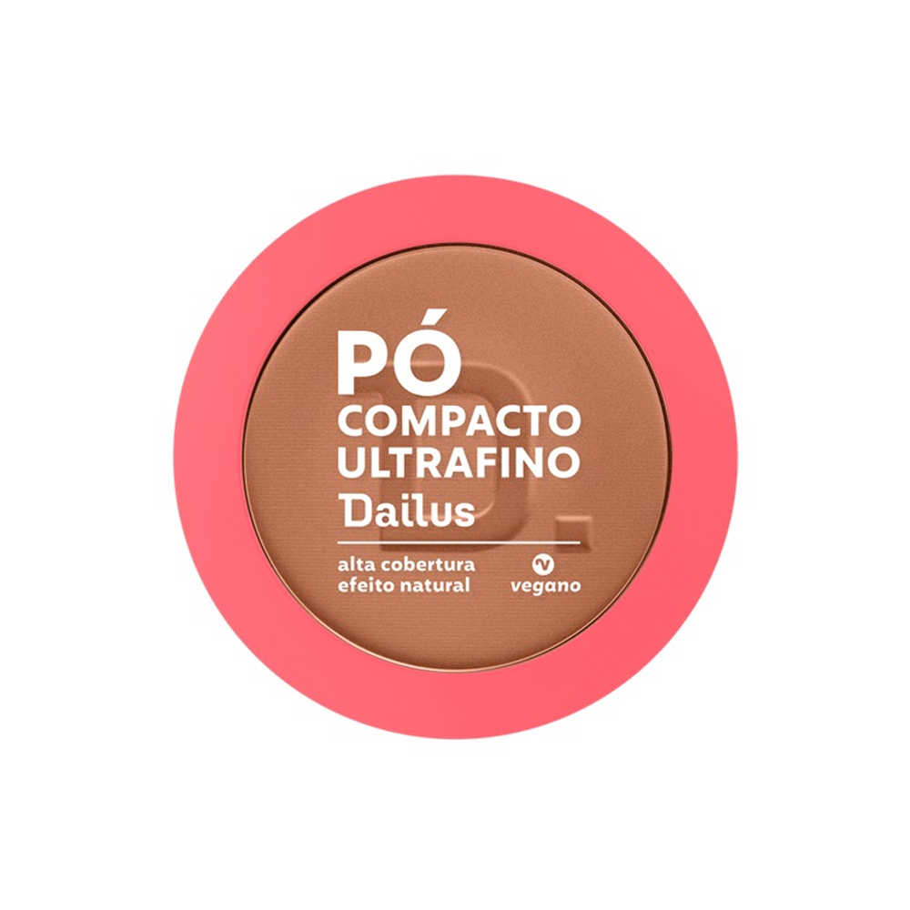 Pó Compacto Ultrafino Dailus D10 Escuro 10 g