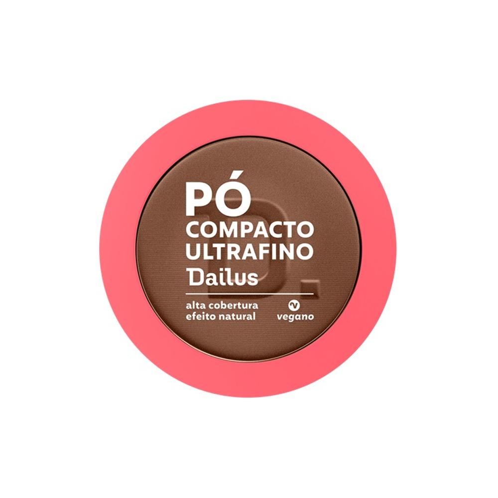 Pó Compacto Ultrafino Dailus D12 Escuro 10 g