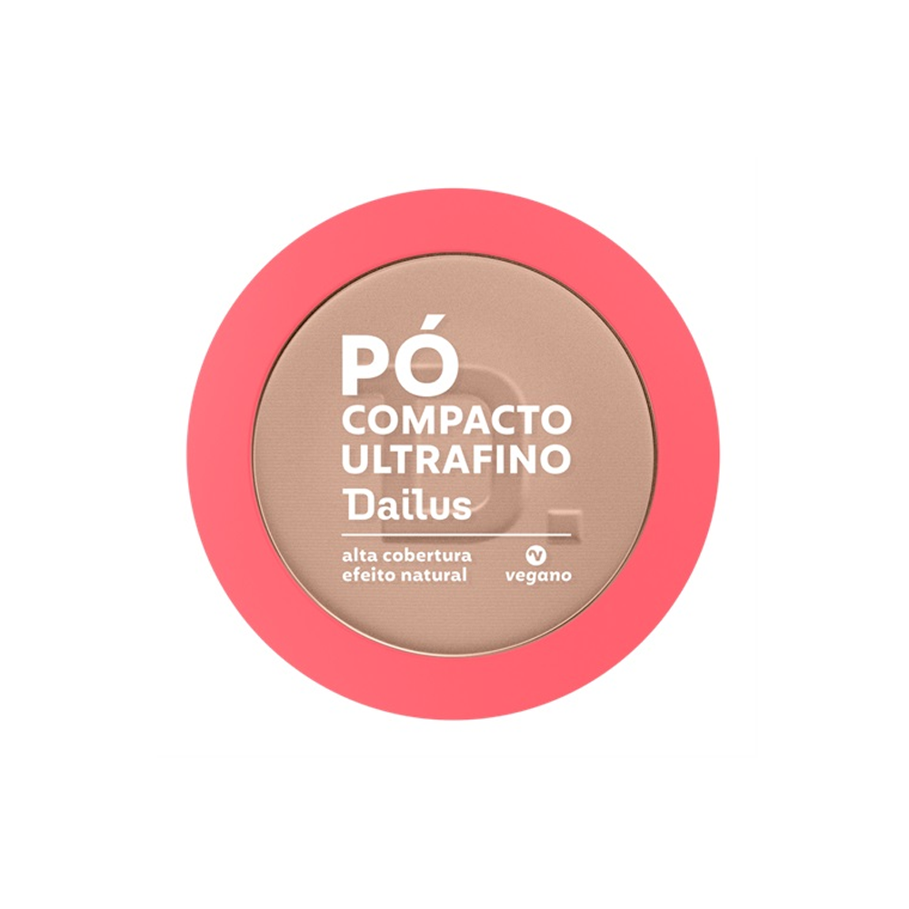 Pó Compacto Ultrafino Dailus D3 Claro 10 g