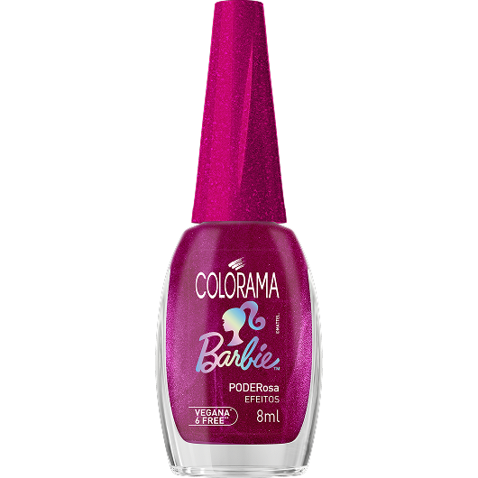 Esmalte Efeitos Colorama Barbie Poderosa 8ml