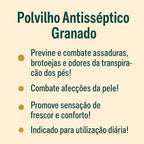 Polvilho Antisséptico Granado para os Pés Tradicional 100 g