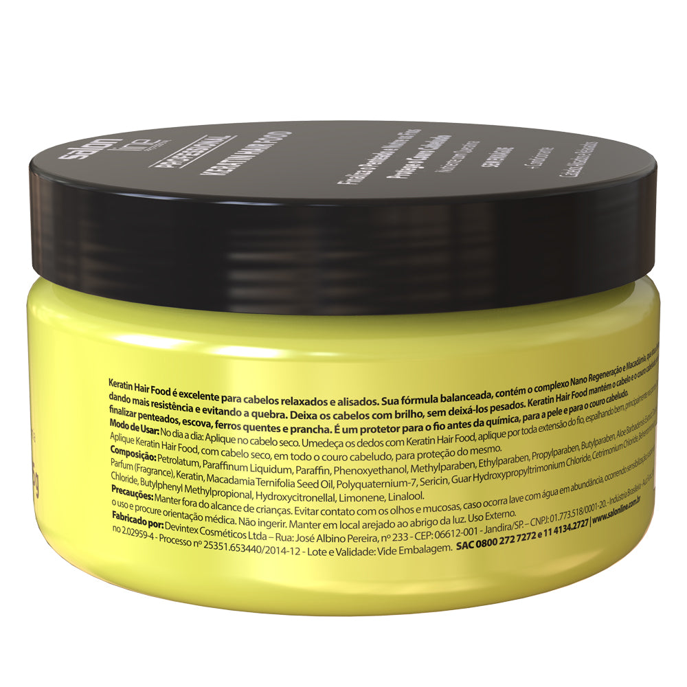 Pomada Profissional Salon Line Keratin Hair Food Nutrition 195gr