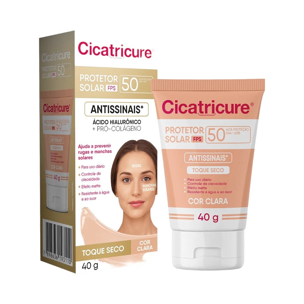 Protetor Solar Cicatricure Cor Clara FPS 50 40 g