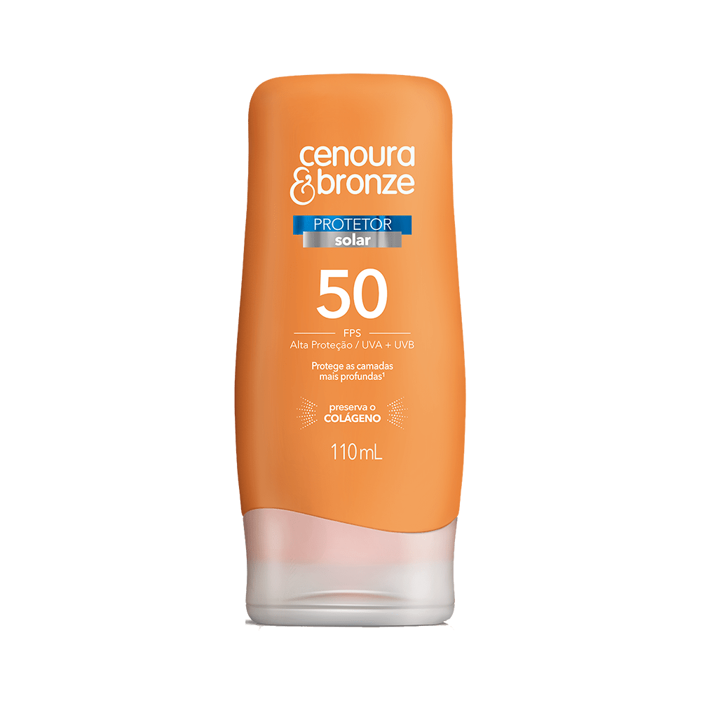 Protetor Solar Cenoura & Bronze FPS 50 110 ml
