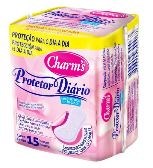 Protetor Diário Charm's Sem Fragrância com 15 Unidades
