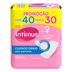 Protetor Diário Intimus Cuidado Diário Sem Perfume Leve 40 Pague 30 Unidades