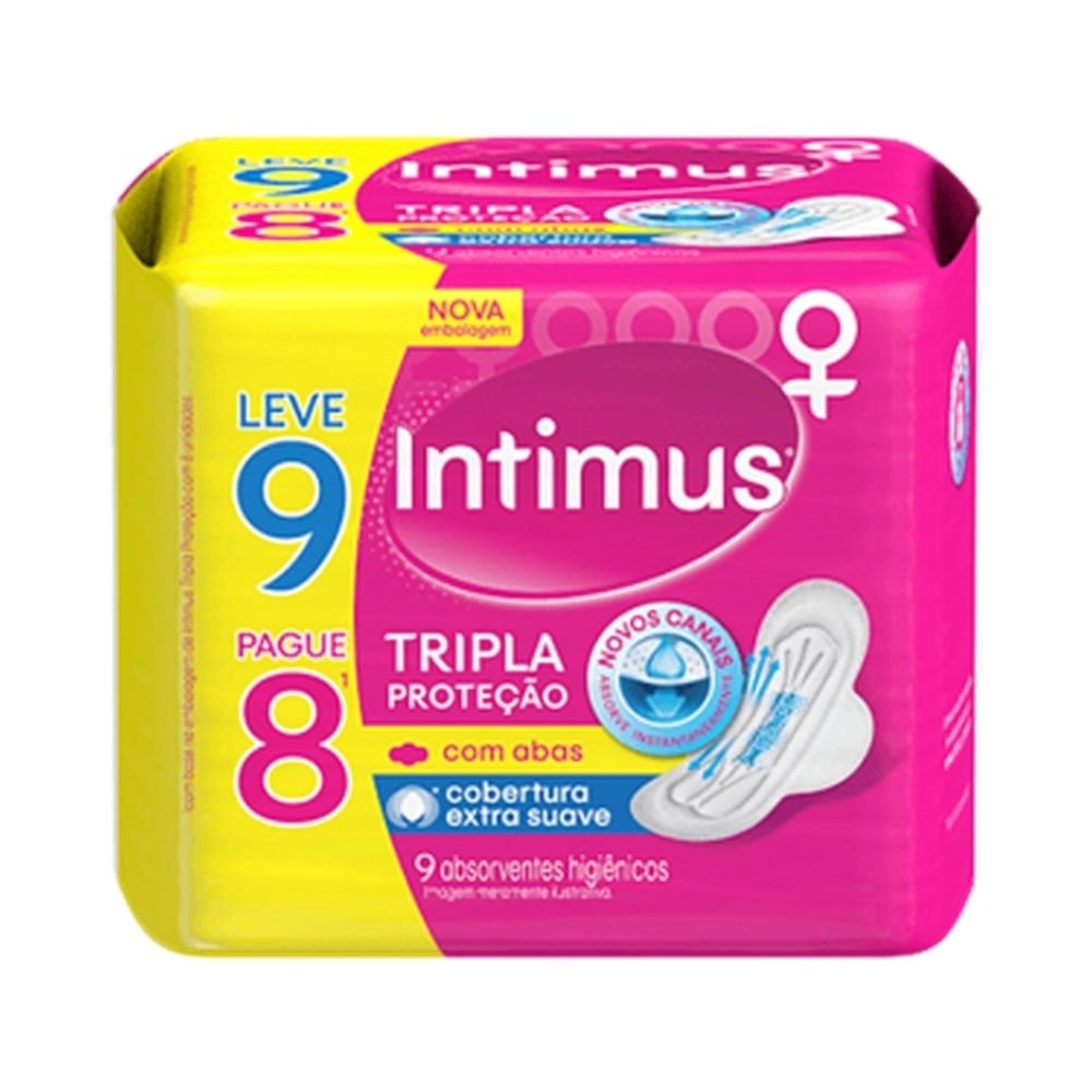 Protetor Diário Intimus Days com Perfume Sem Abas Leve 80 Pague 60 Unidades