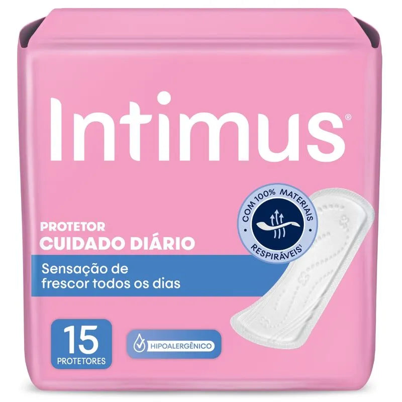 Protetor Diário Intimus Days Sem Perfume Sem Abas com 15 Unidades
