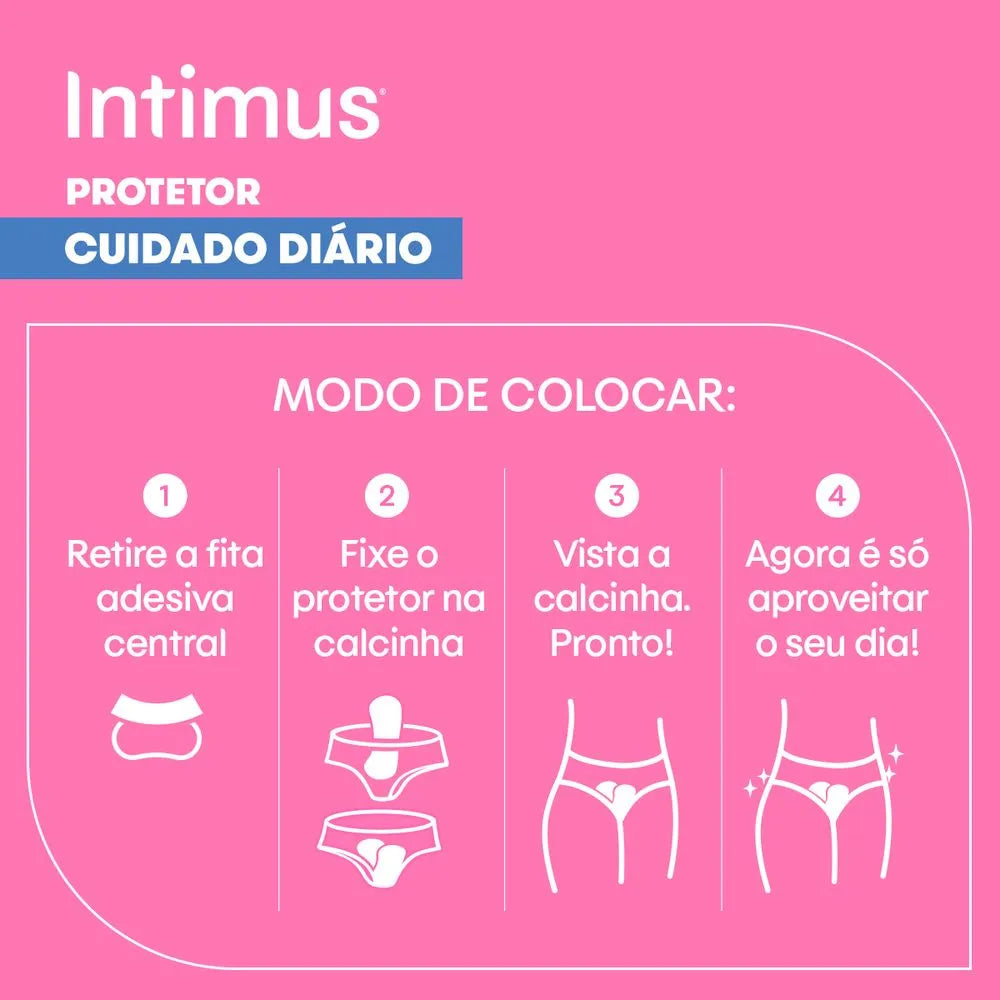 Protetor Diário Intimus Days Sem Perfume Sem Abas com 15 Unidades
