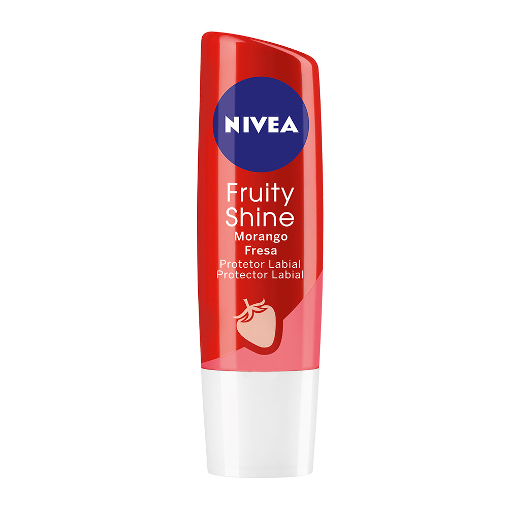 Protetor Labial Nivea Morango Shine 4,8 g