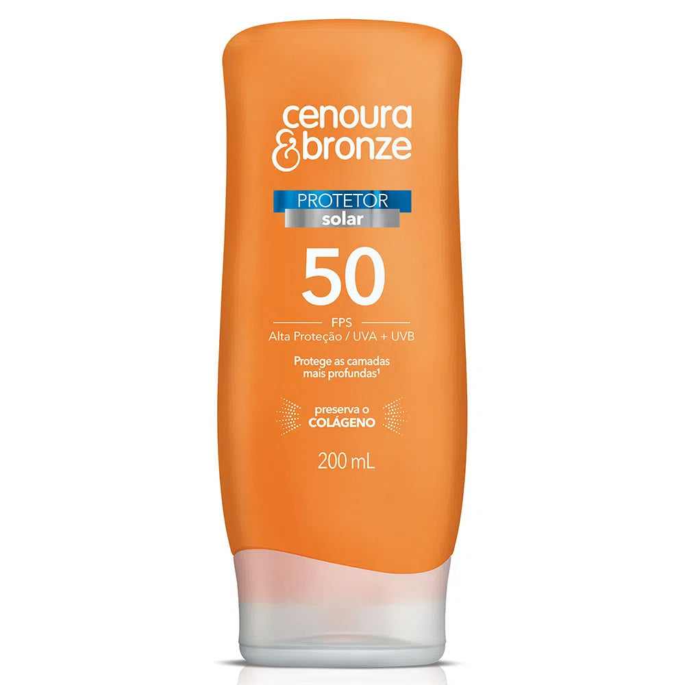 Protetor Solar Cenoura & Bronze FPS 50 200ml