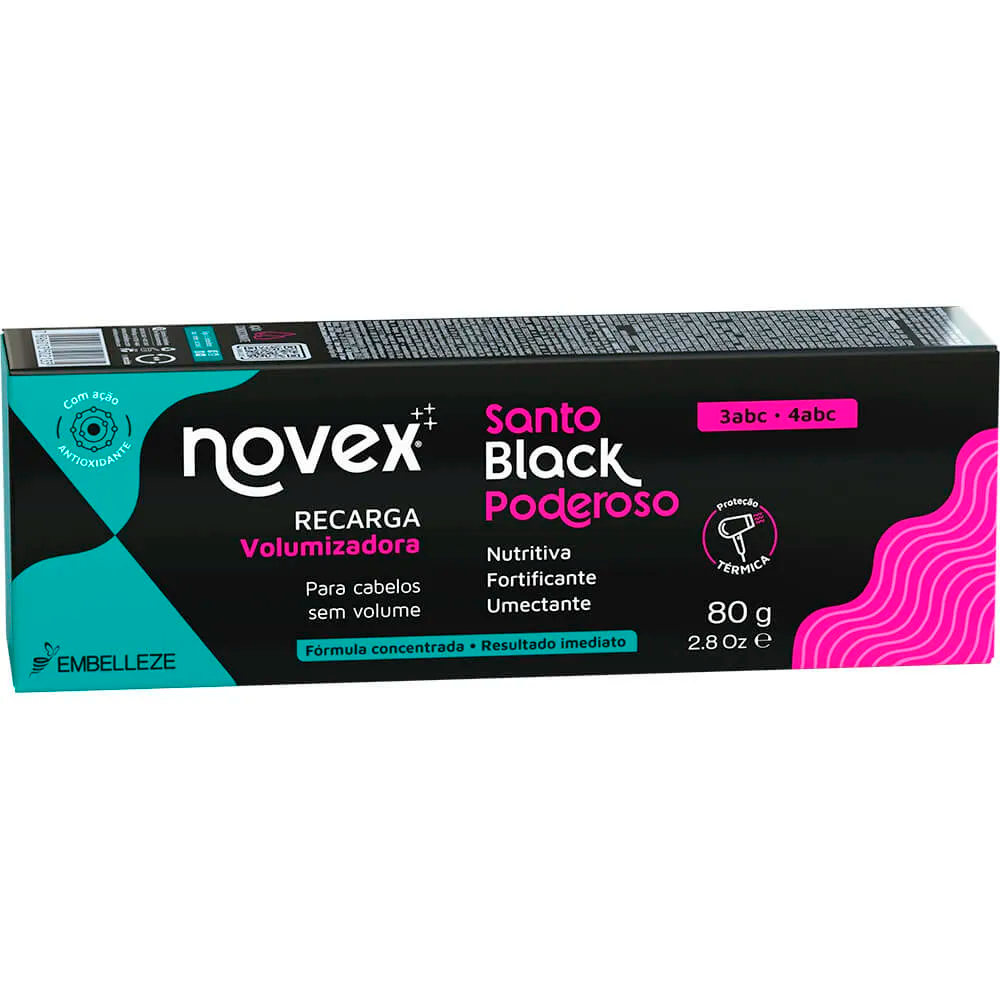 Recarga de Queratina Novex Santo Black 80 g