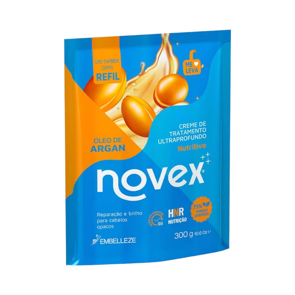 Refil de Creme de Tratamento Novex Óleo de Argan 300 g