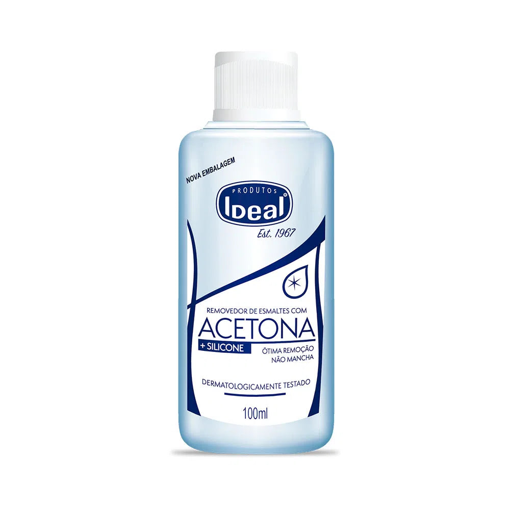Removedor de Esmaltes Ideal com Acetona e Silicone 100 ml