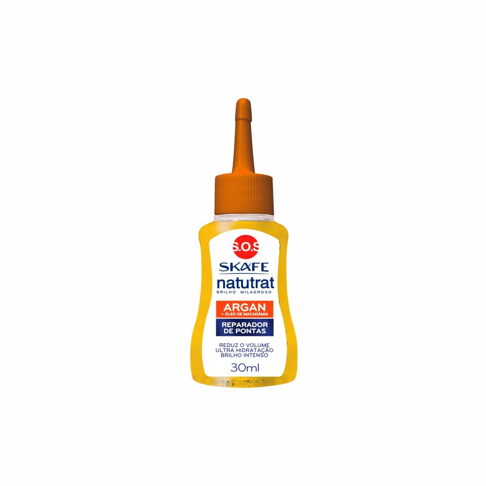 Reparador de Pontas Skafe Natutrat SOS Óleo de Argan e Macadâmia 30 ml