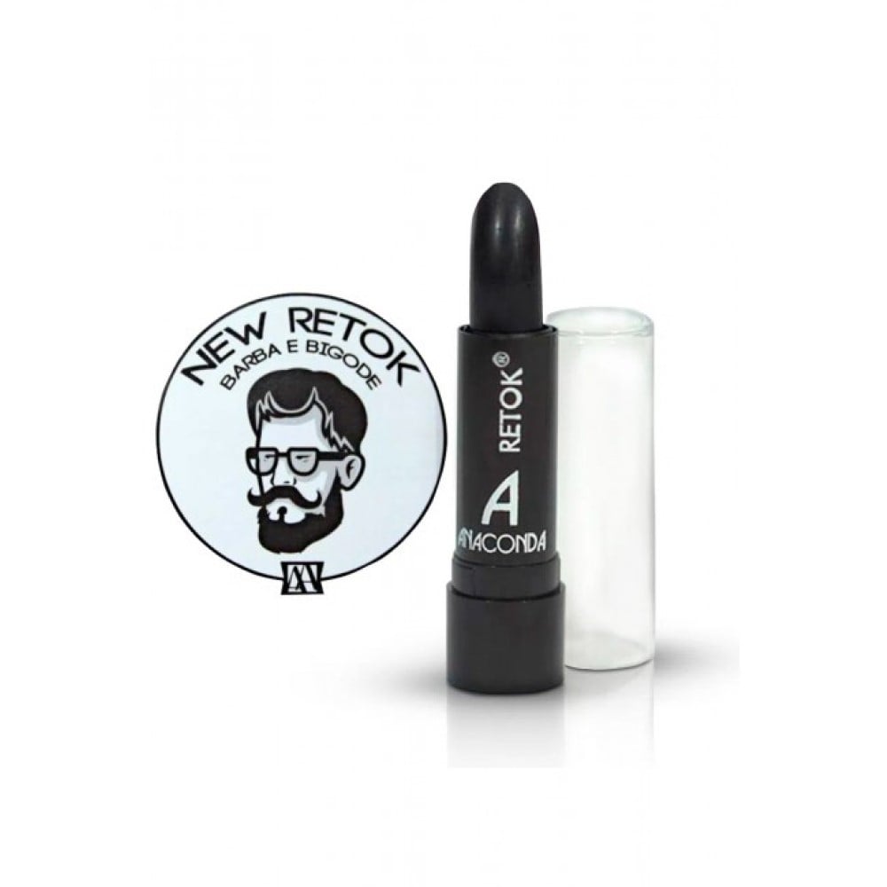 Retok Anaconda Barba e Bigode Preto 4 g