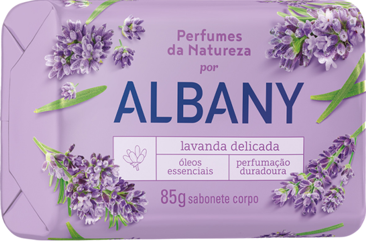 Sabonete Albany 85 g Perfume da Natureza Roxo