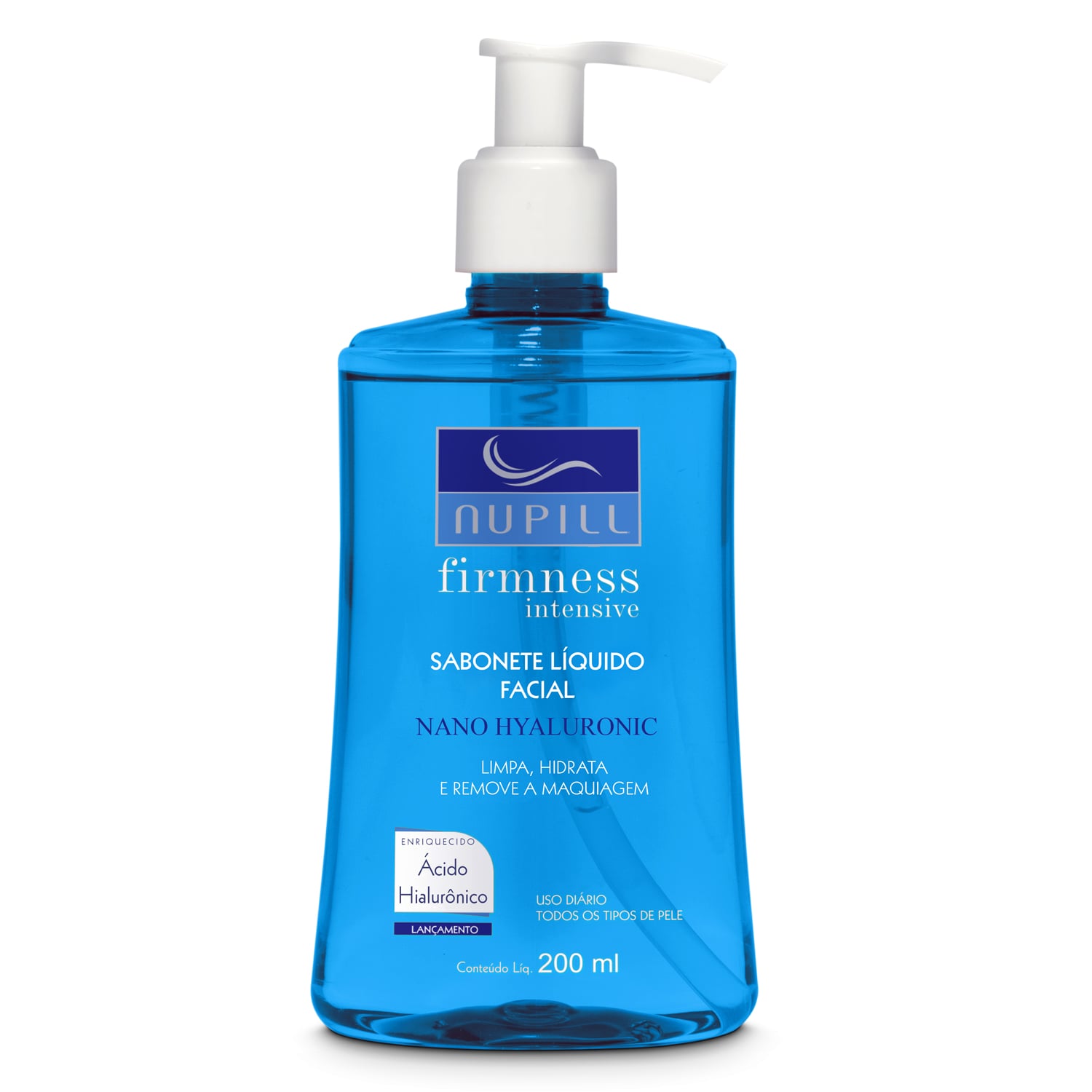 Sabonete Líquido Facial Nupill Nanohyaluronic 200 ml